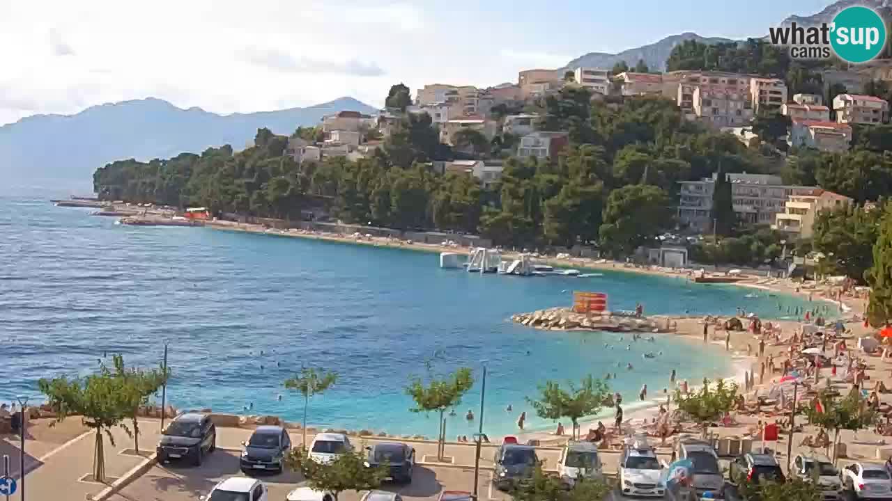 Baška Voda u živo | web kamera plaža Podluka