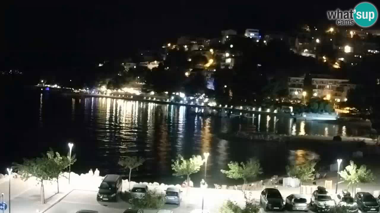 Baška Voda livecam plage Podluka