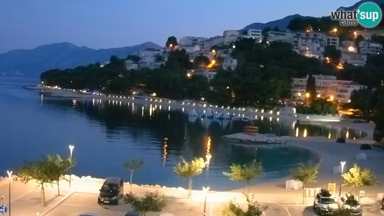 Baška Voda u živo | web kamera plaža Podluka