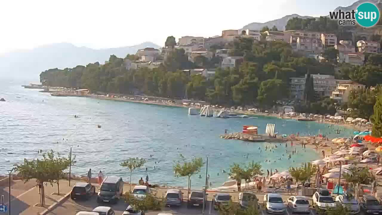 Baška Voda | webcam Podluka Strand