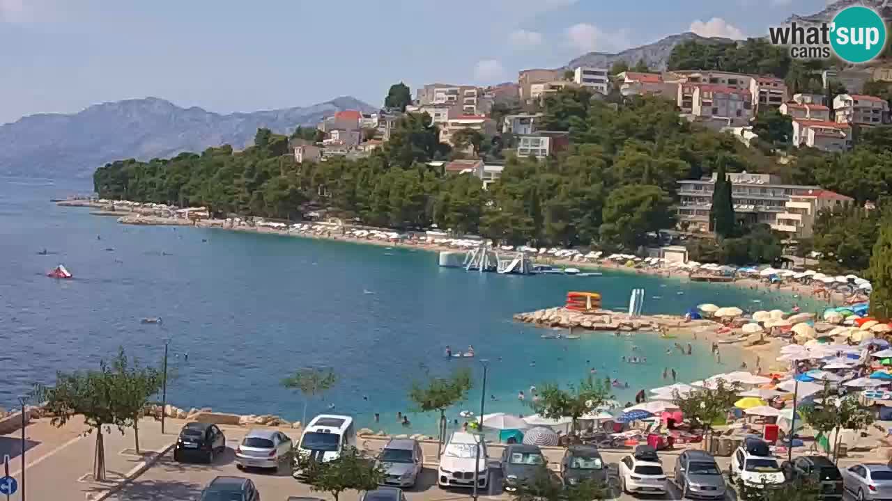 Baška Voda live | webcam spiaggia Podluka