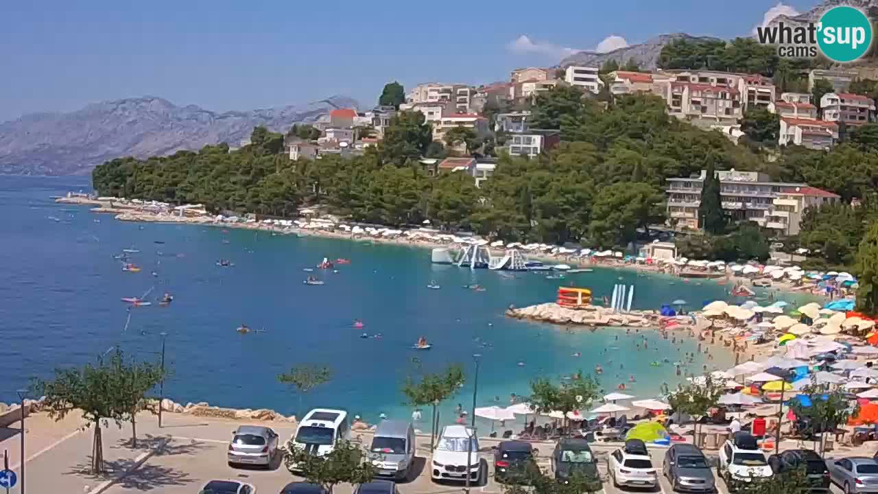 Baška Voda livecam plage Podluka