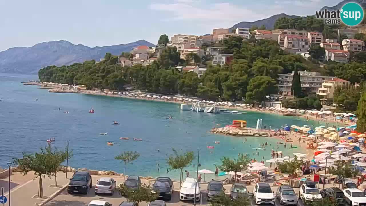 Baška Voda u živo | web kamera plaža Podluka