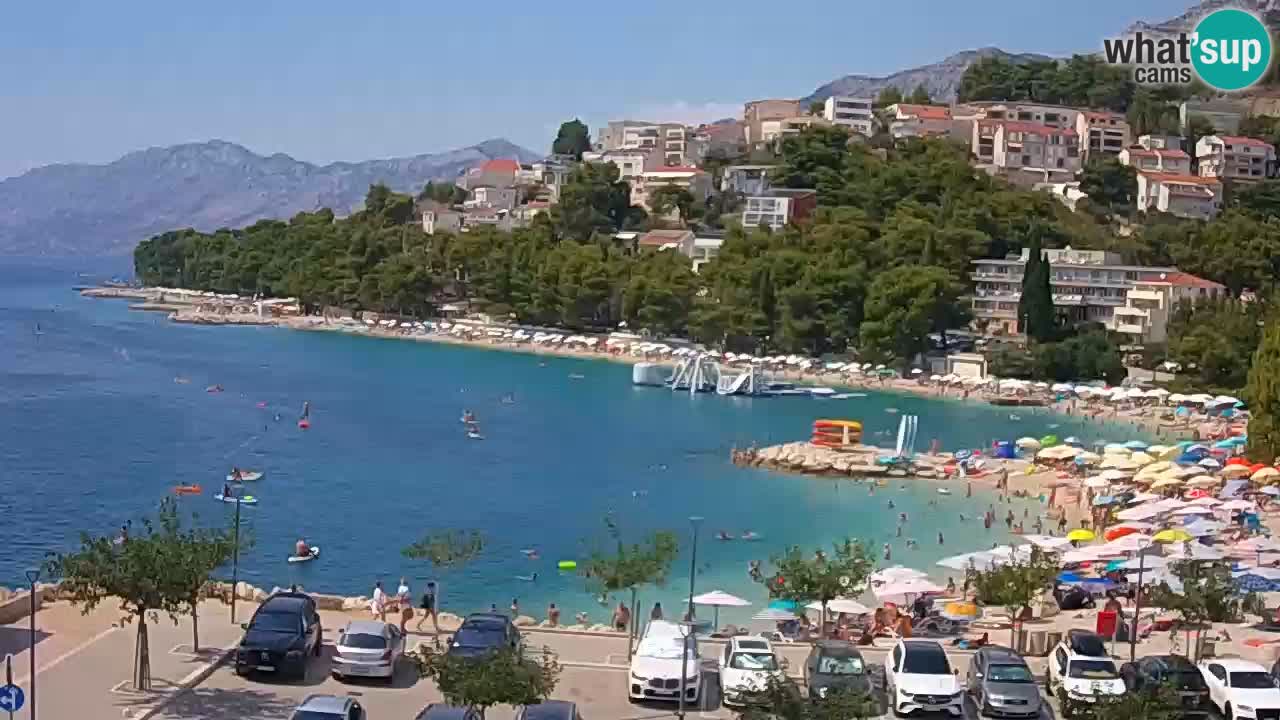 Baška Voda v živo | kamera Podluka plaža