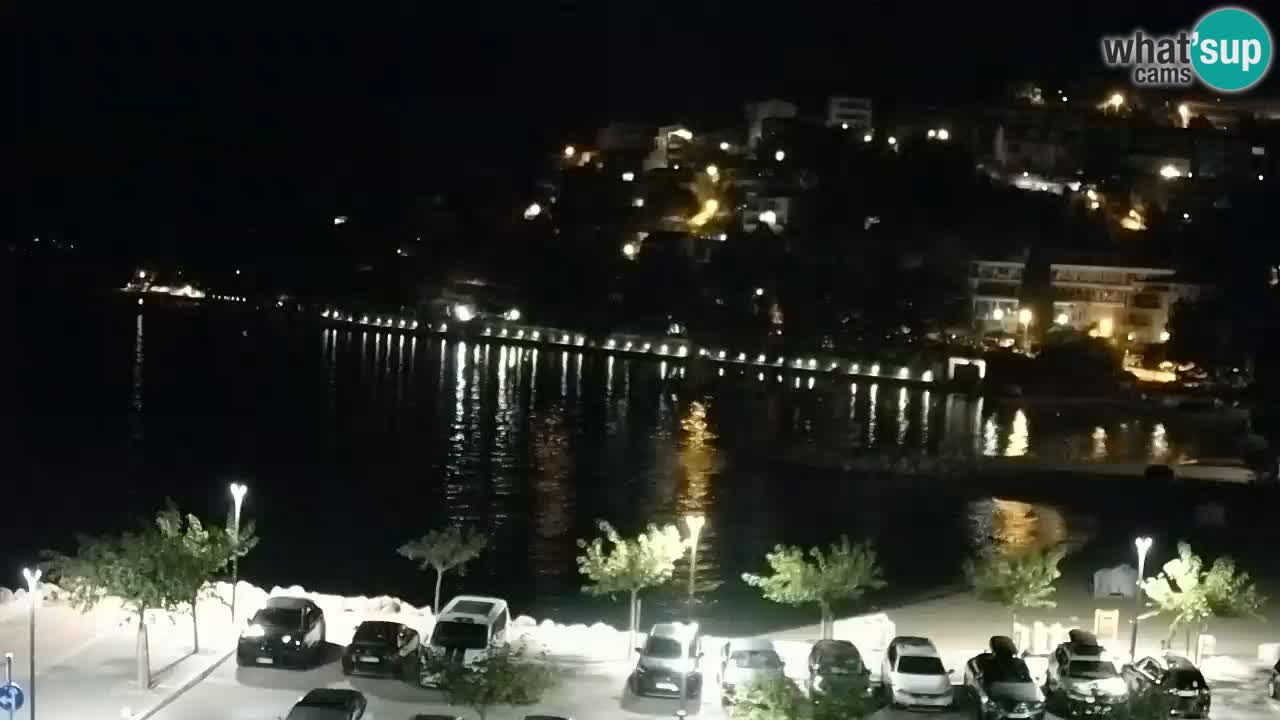 Baška Voda livecam plage Podluka