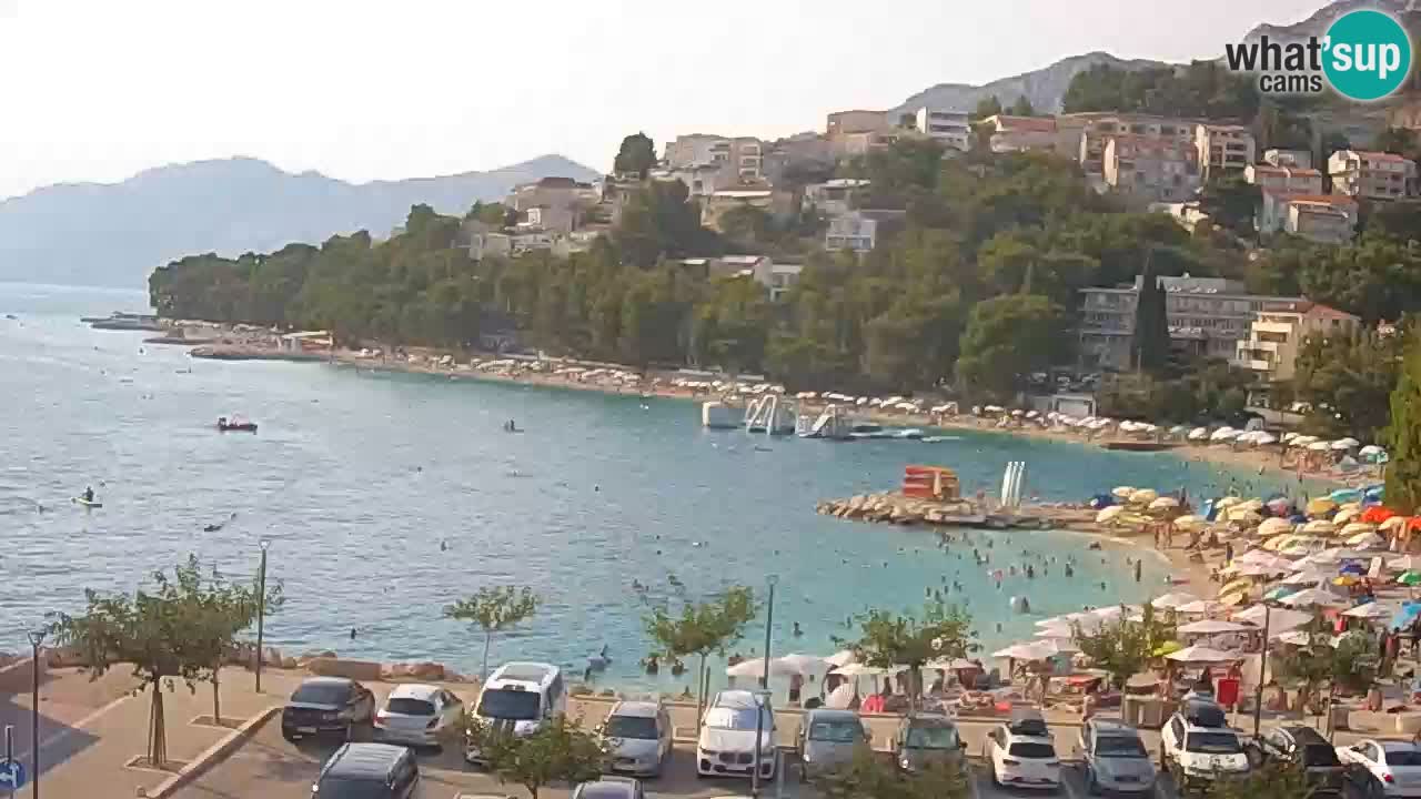 Baška Voda live | webcam spiaggia Podluka