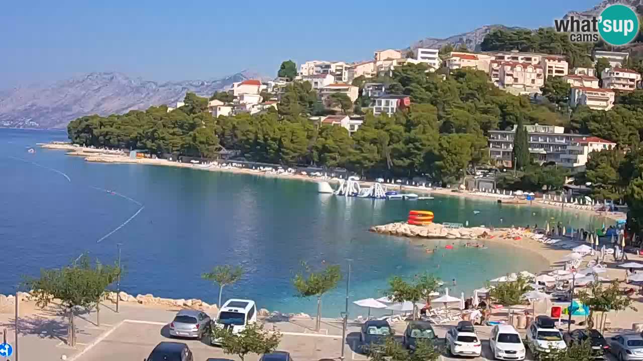 Baška Voda livecam plage Podluka