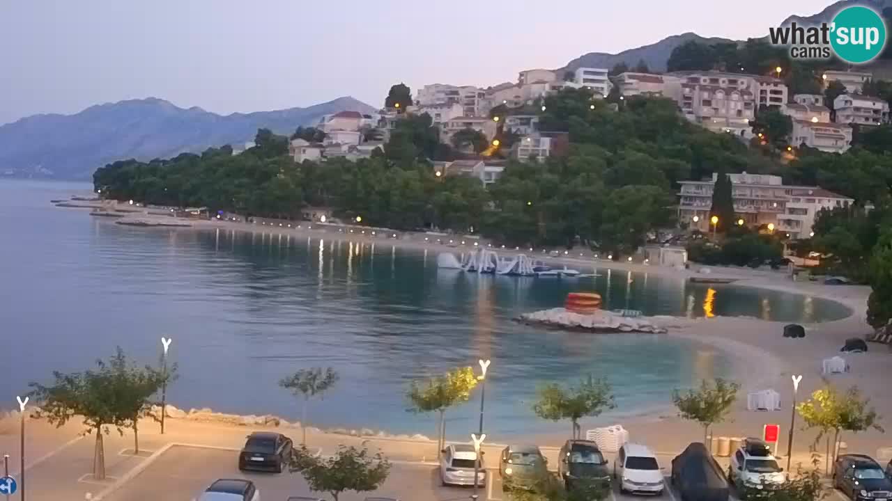 Baška Voda v živo | kamera Podluka plaža