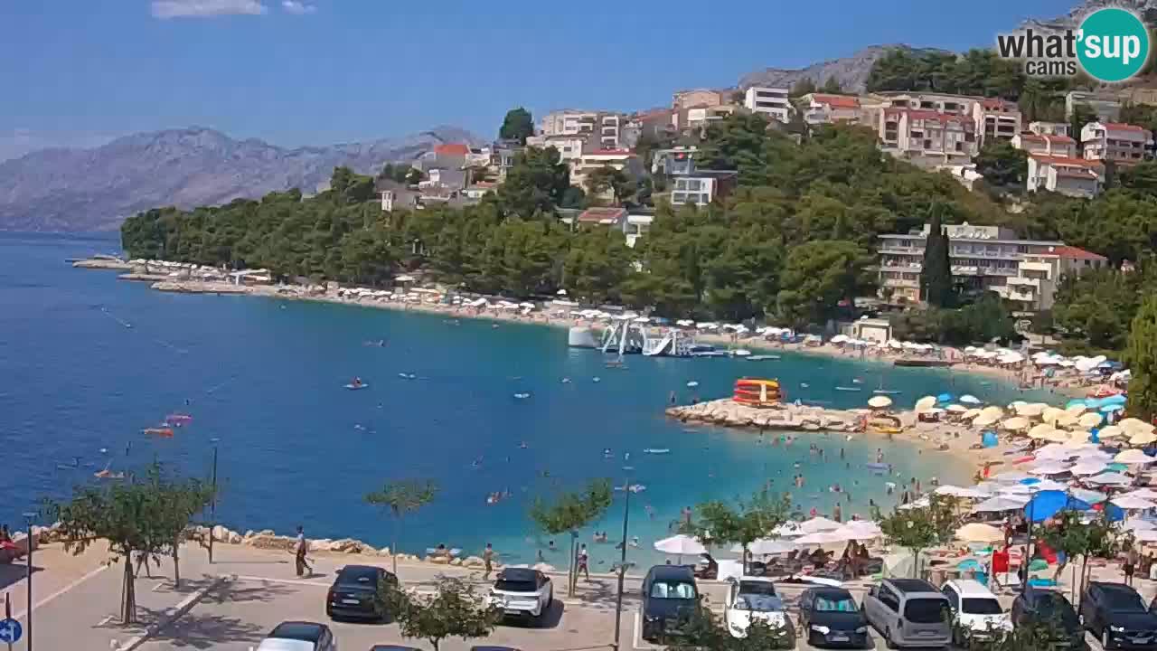 Baška Voda v živo | kamera Podluka plaža