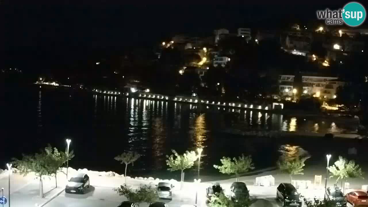 Baška Voda live | webcam spiaggia Podluka