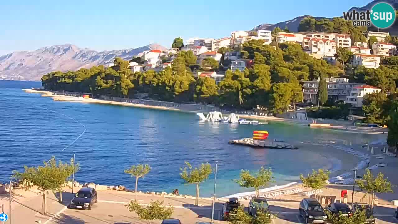 Baška Voda u živo | web kamera plaža Podluka