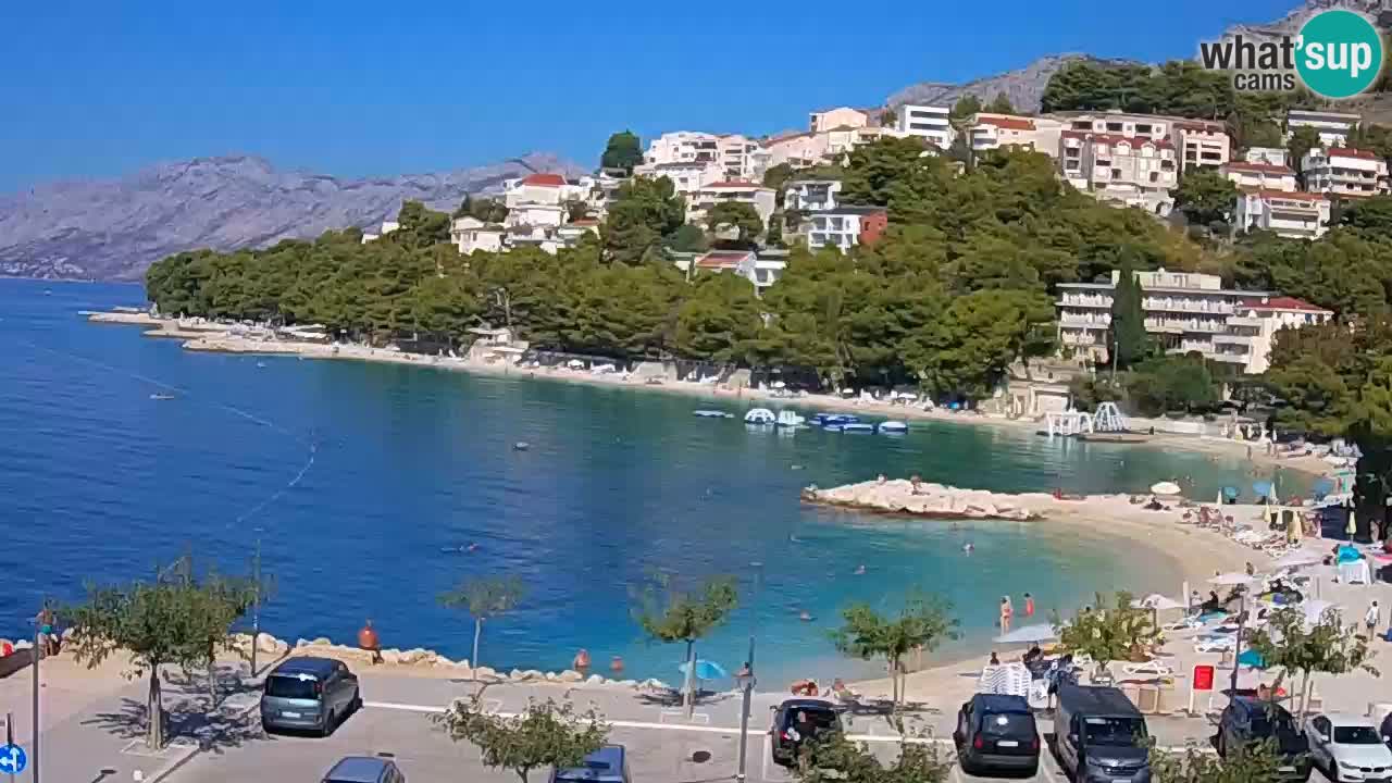 Baška Voda | webcam Podluka Strand