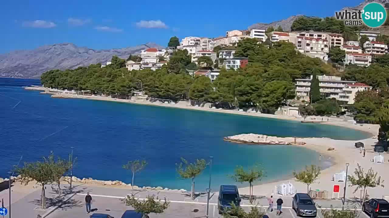 Baška Voda livecam plage Podluka