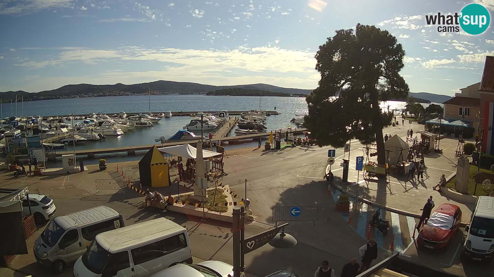 Biograd na Moru webcam – König Tomislav Platz