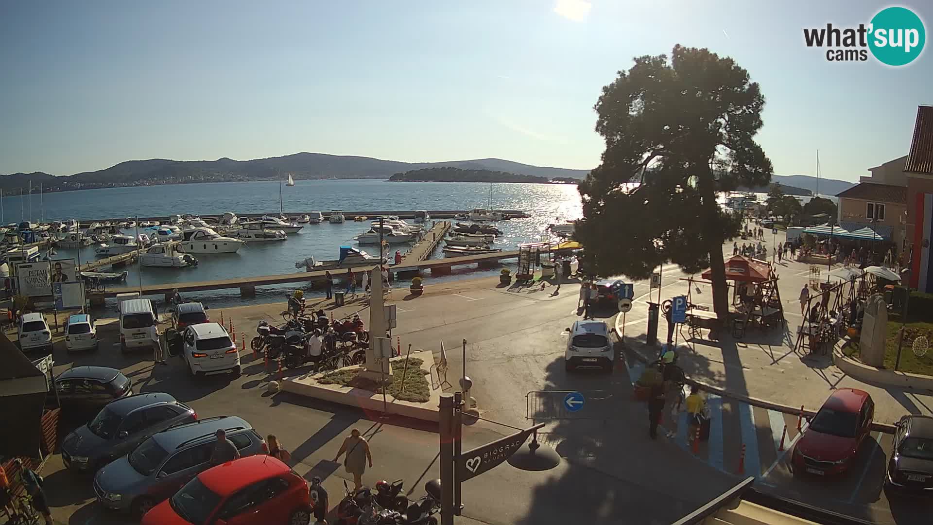 Biograd na Moru webcam – König Tomislav Platz