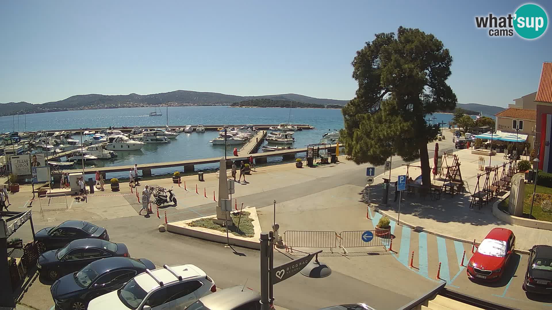 Biograd na Moru webcam – König Tomislav Platz