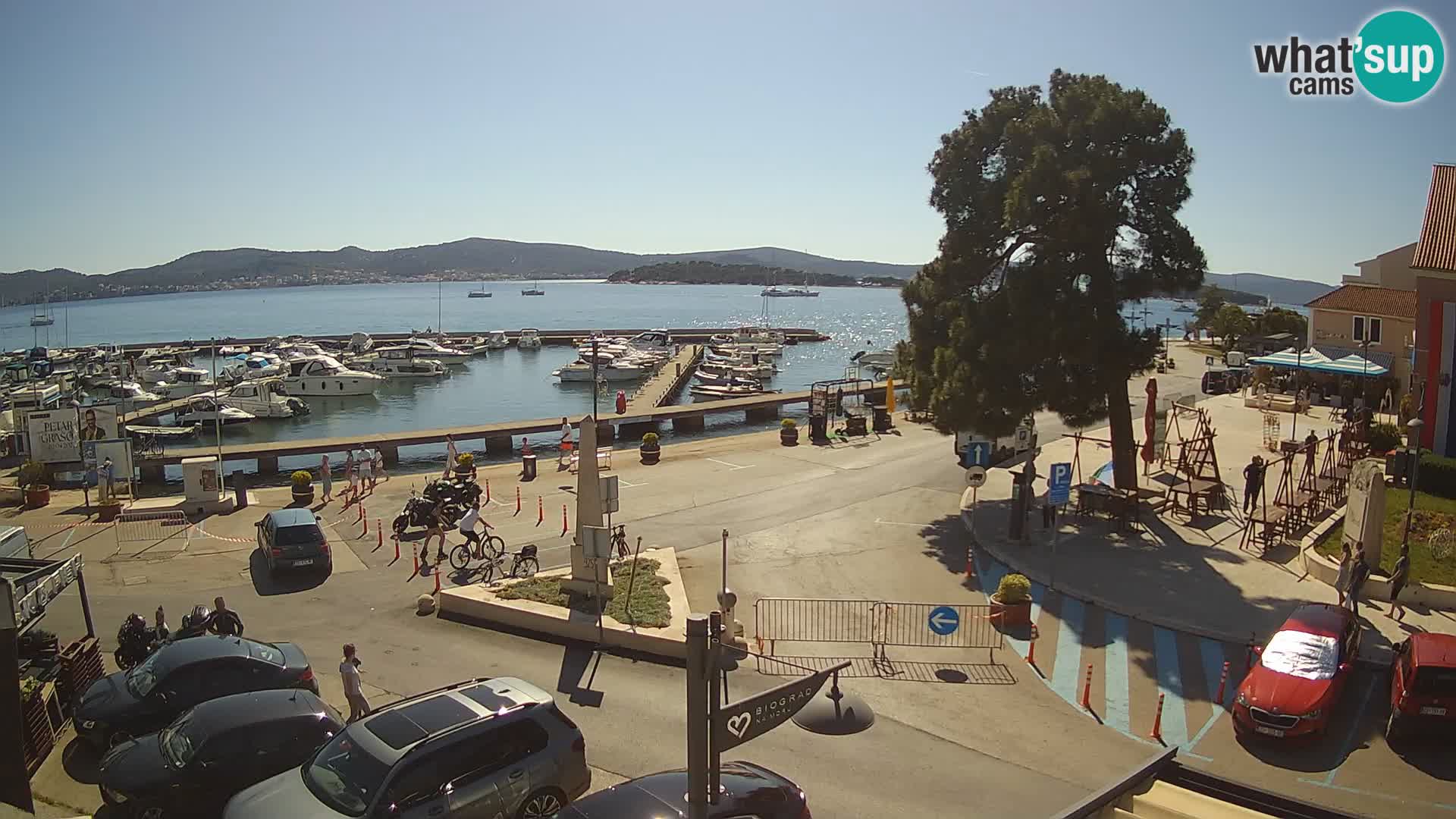 Biograd na Moru webcam – König Tomislav Platz