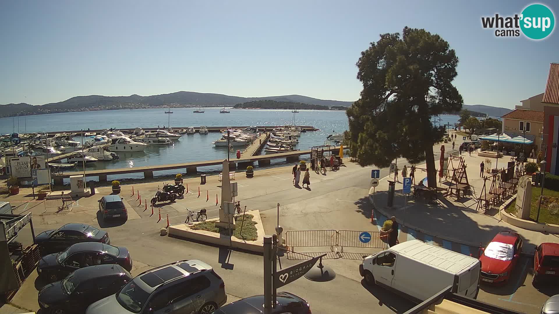 Biograd na Moru webcam – König Tomislav Platz