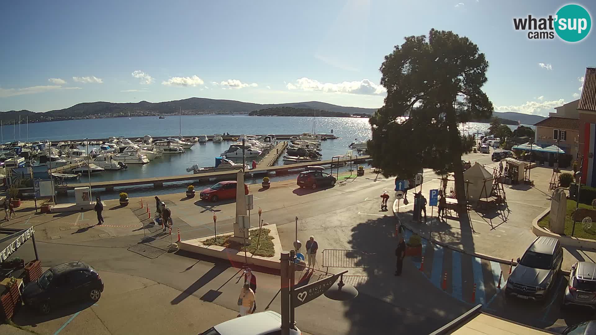 Biograd na Moru webcam – König Tomislav Platz