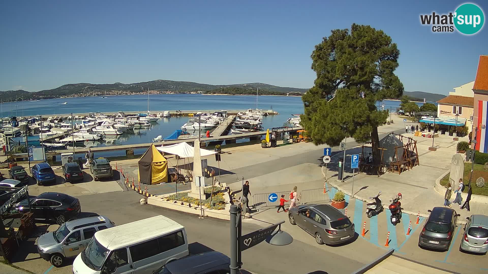 Biograd na Moru webcam – König Tomislav Platz