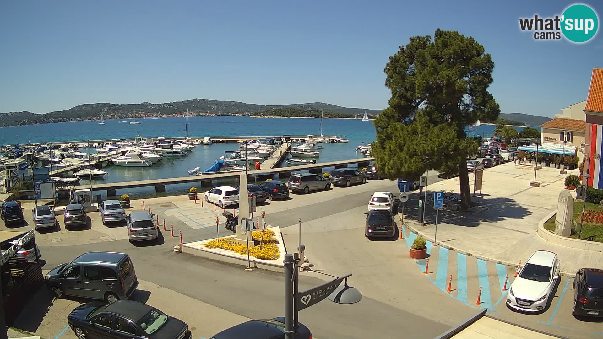 Biograd na Moru webcam – König Tomislav Platz