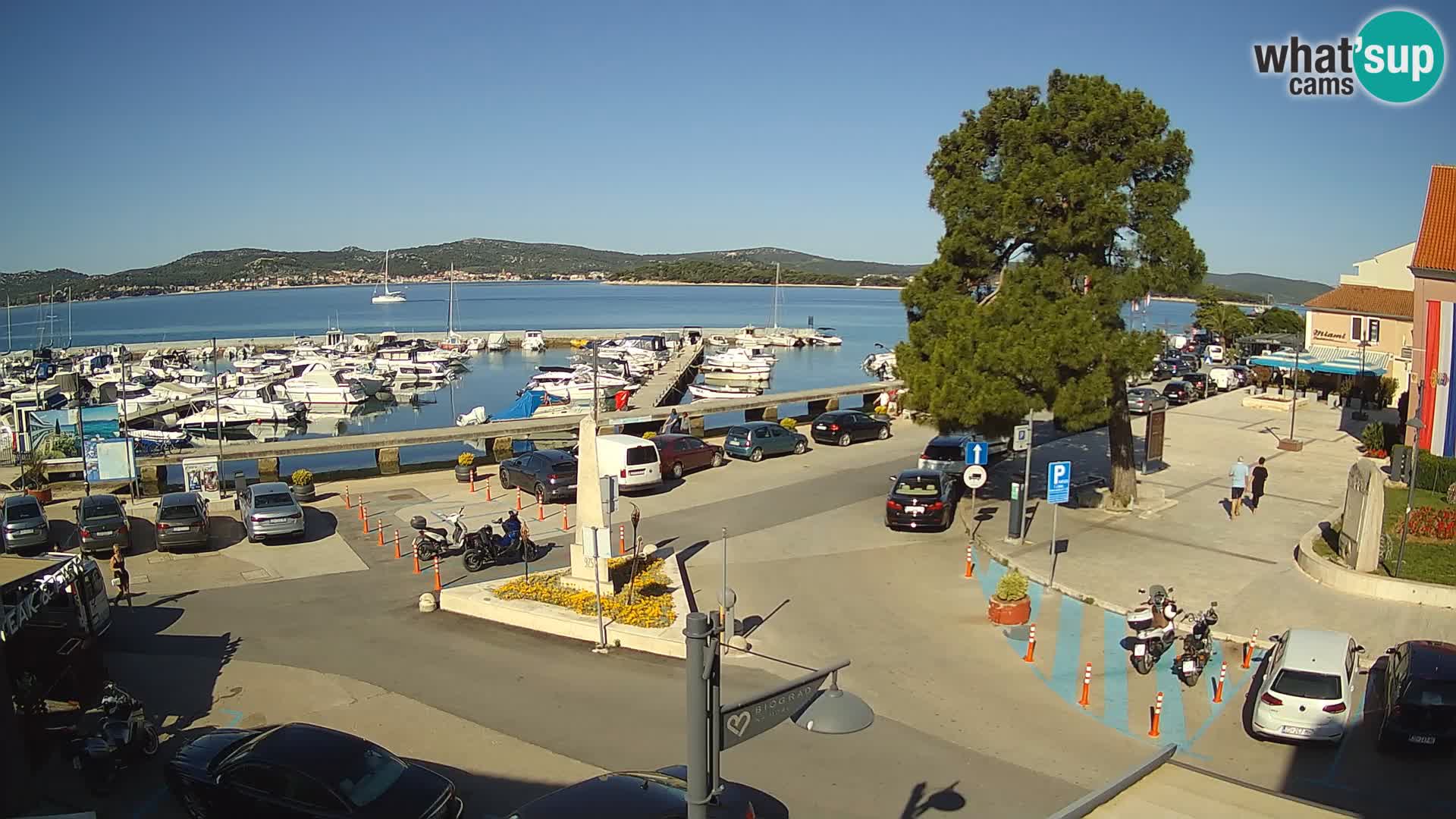 Biograd na Moru webcam – König Tomislav Platz