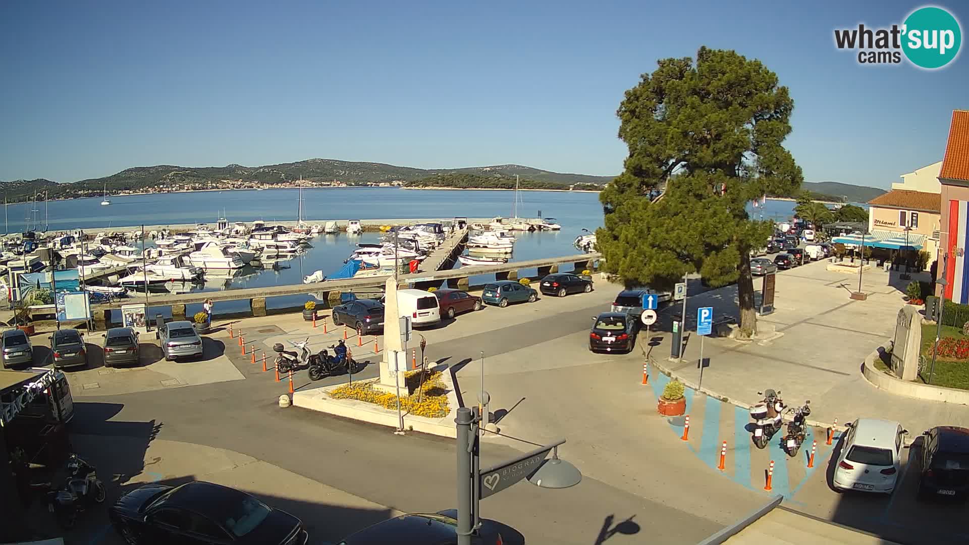 Biograd na Moru webcam – König Tomislav Platz