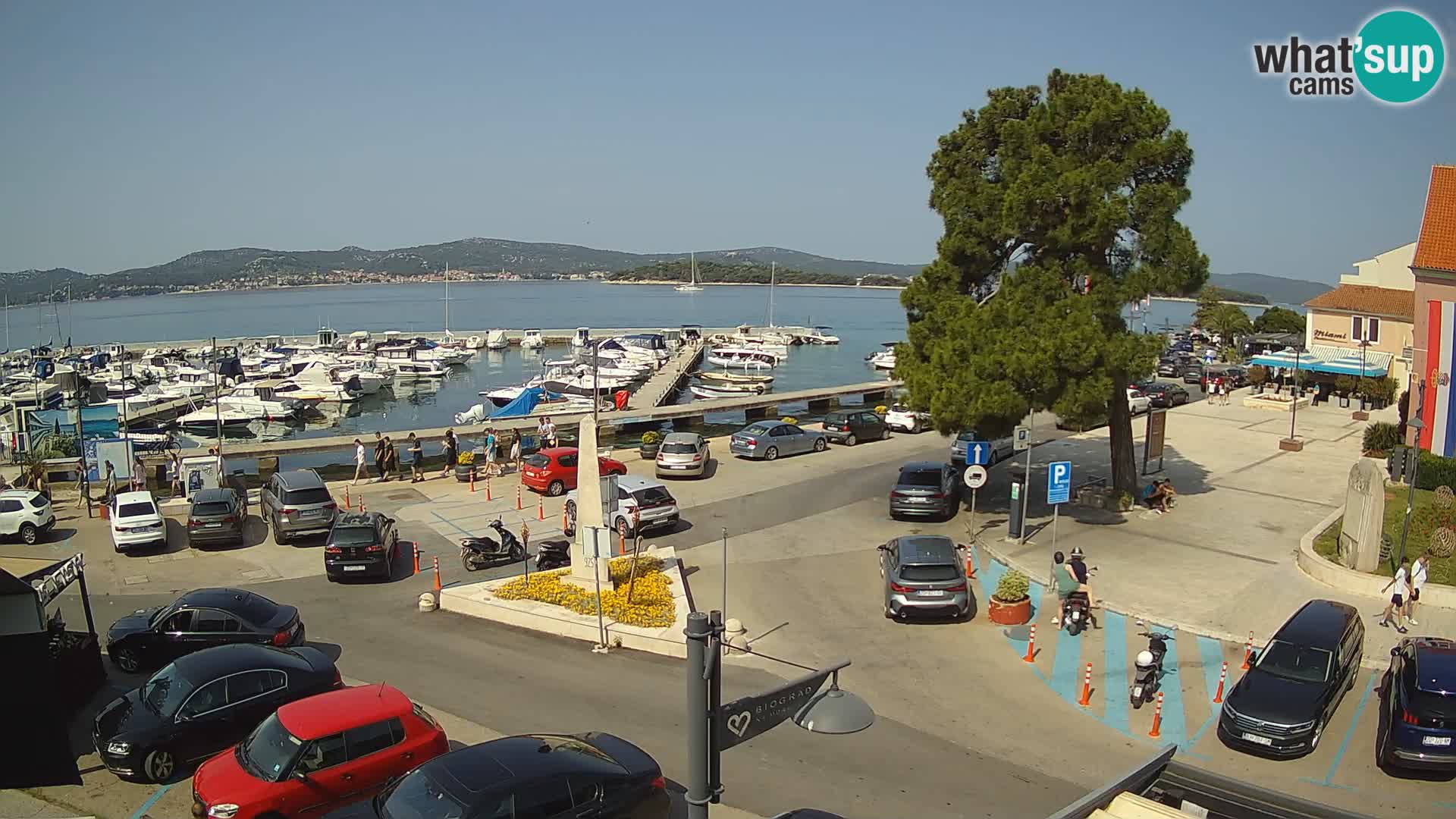 Biograd na Moru webcam – König Tomislav Platz