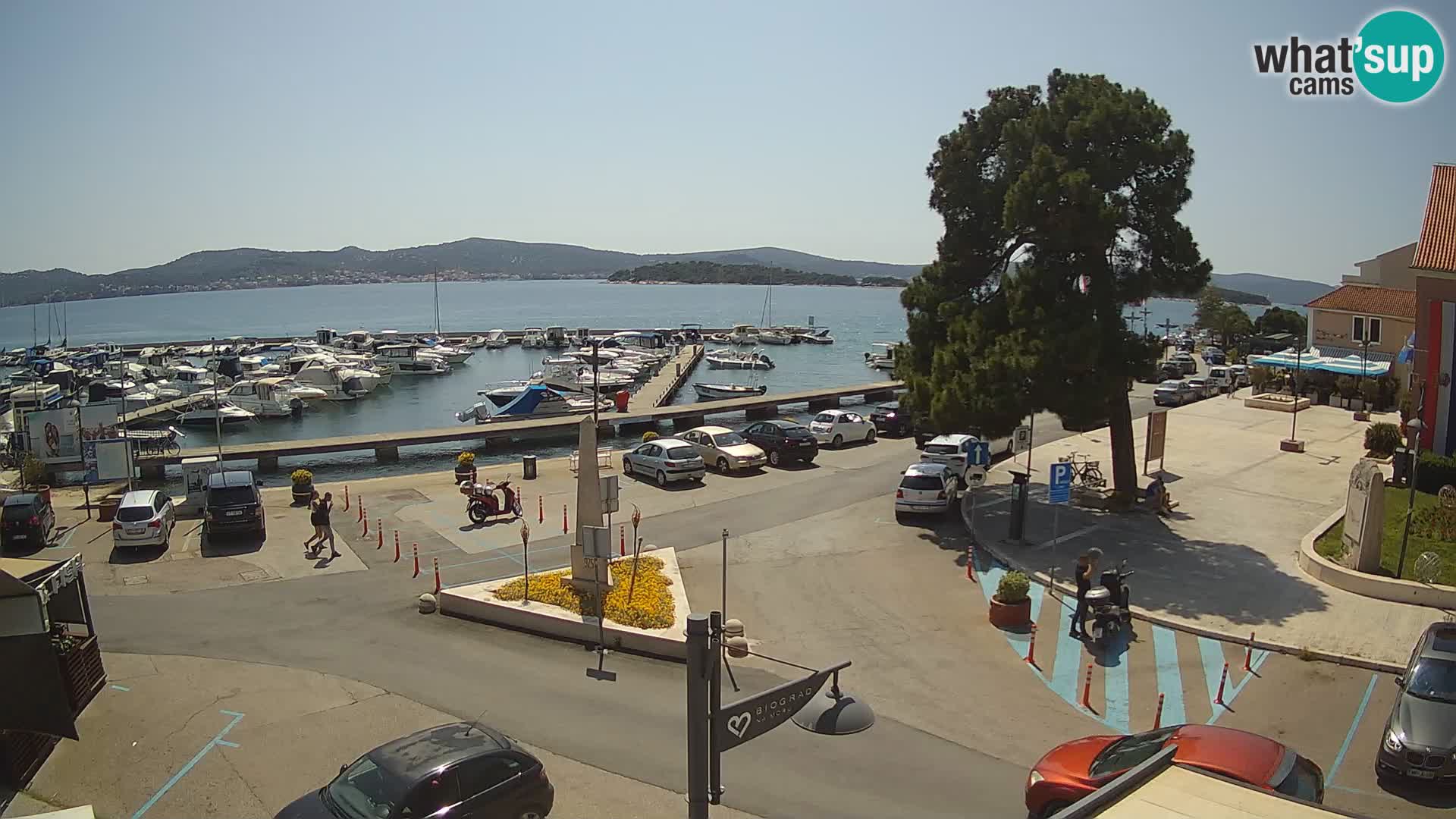 Biograd na Moru webcam – König Tomislav Platz