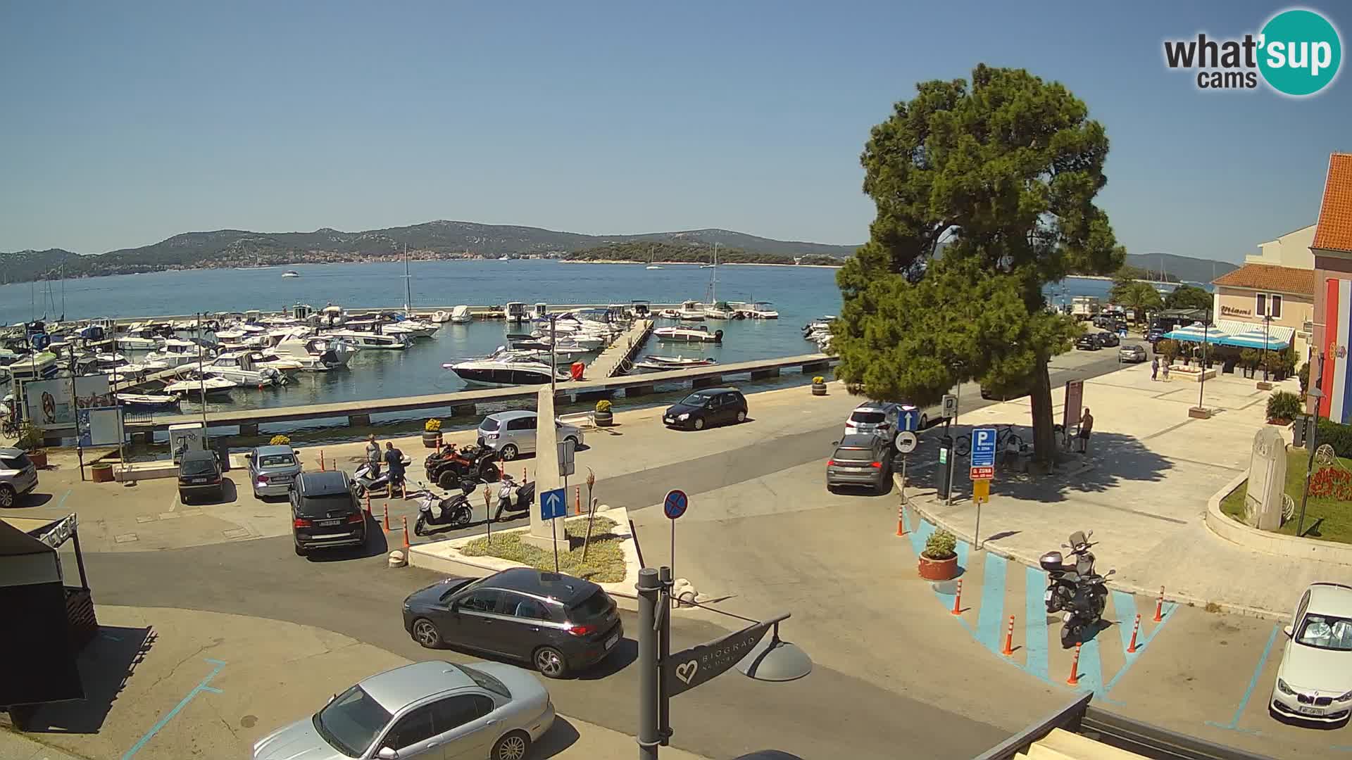 Biograd na Moru webcam – König Tomislav Platz