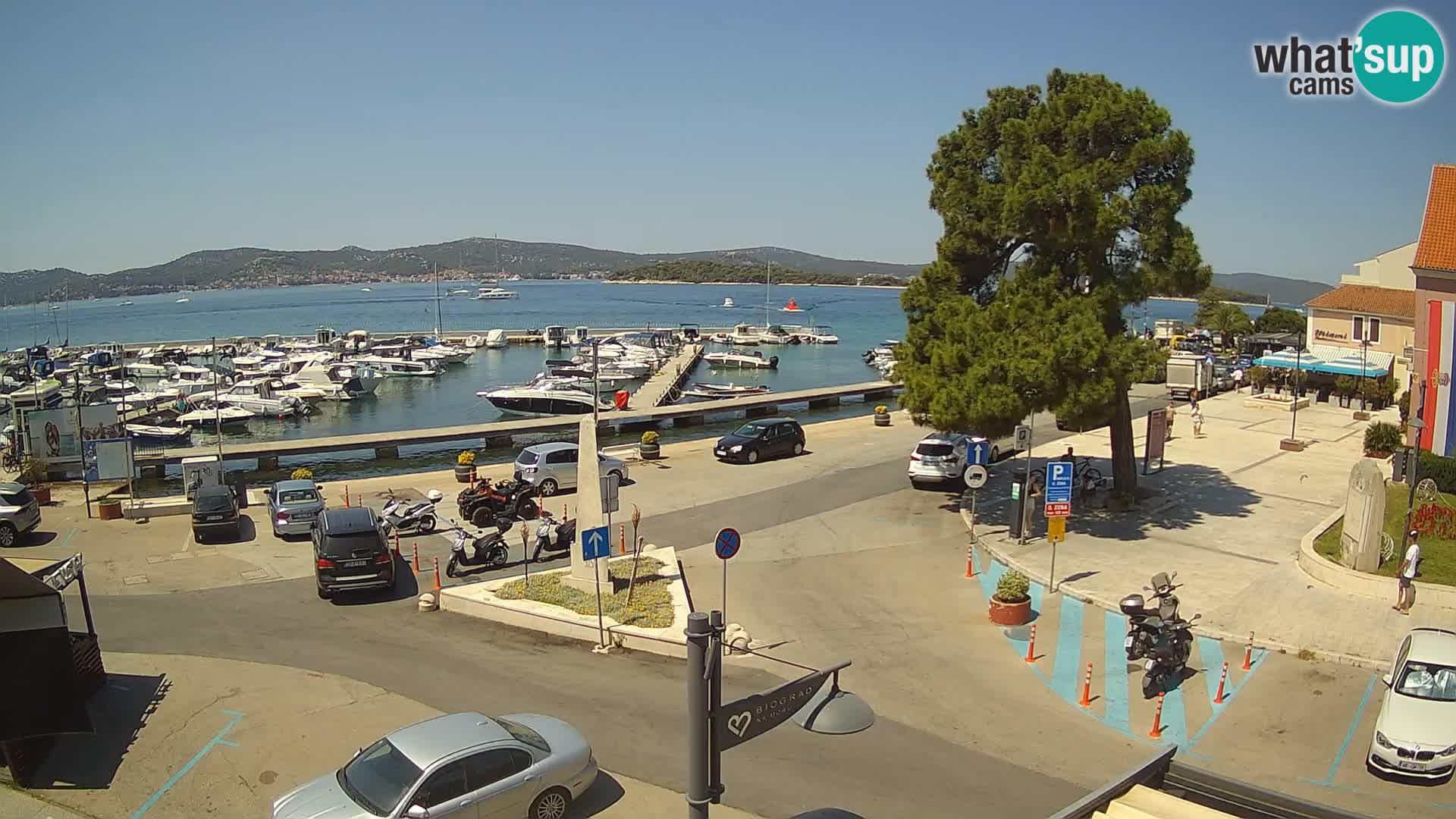 Biograd na Moru webcam – König Tomislav Platz