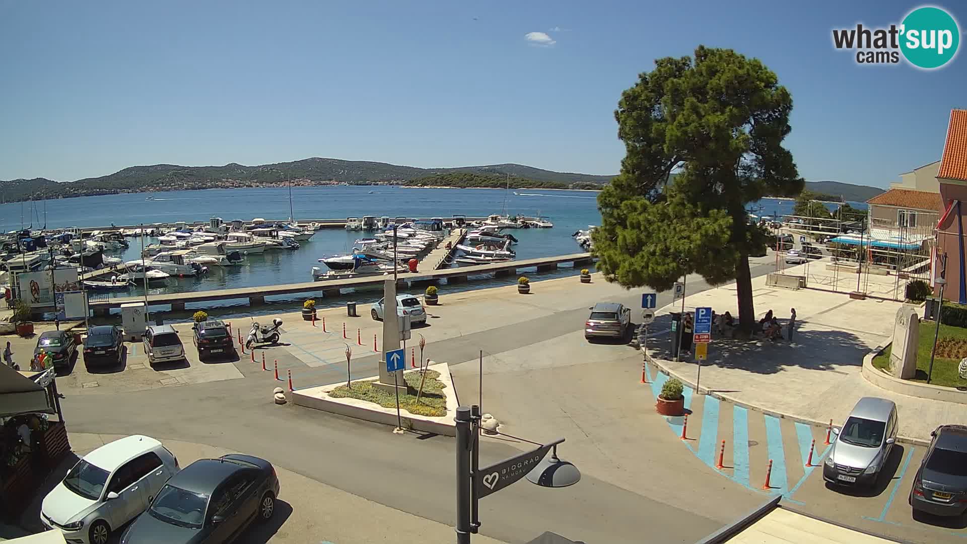 Biograd na Moru webcam – König Tomislav Platz