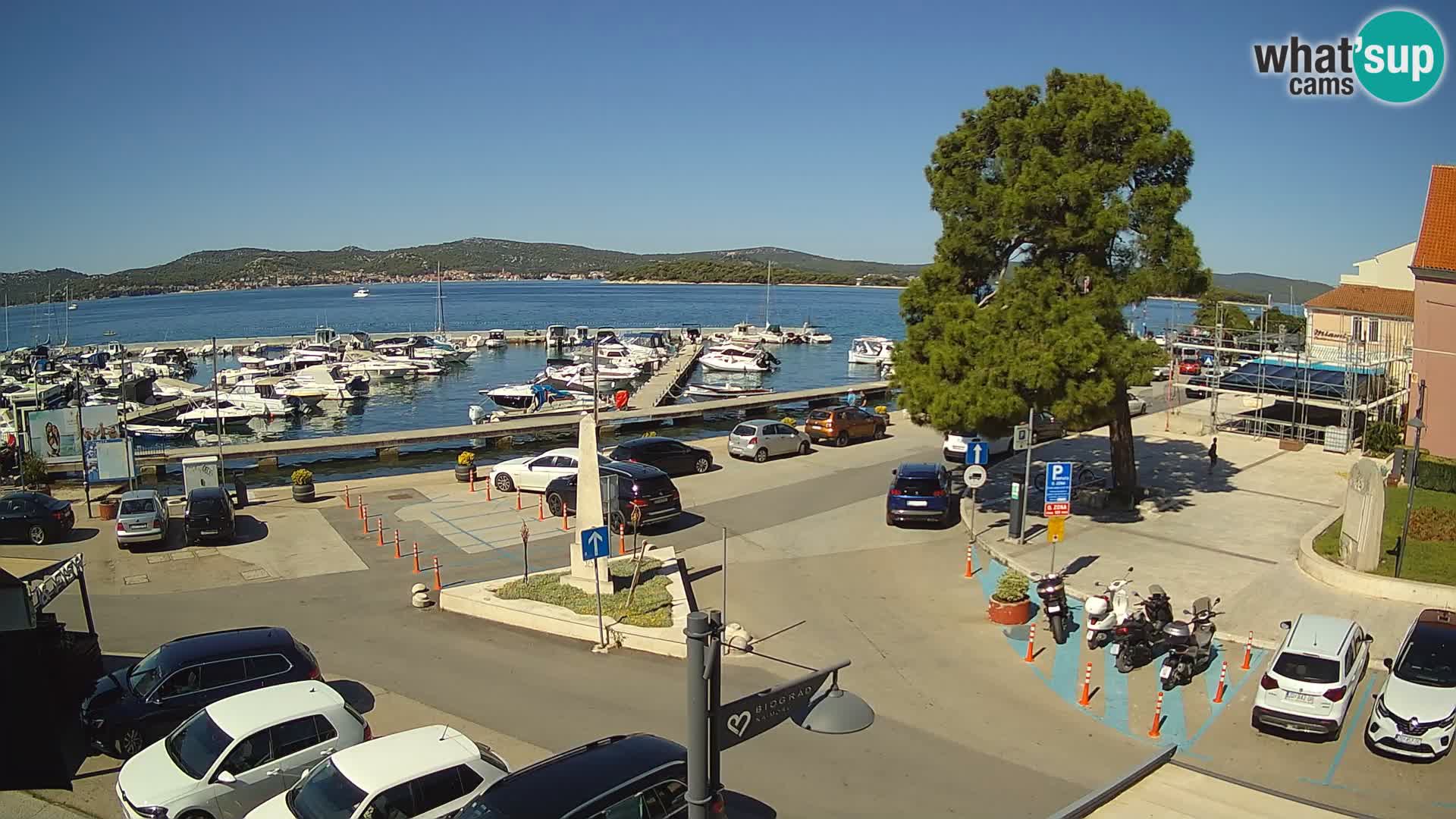 Biograd na Moru webcam – König Tomislav Platz