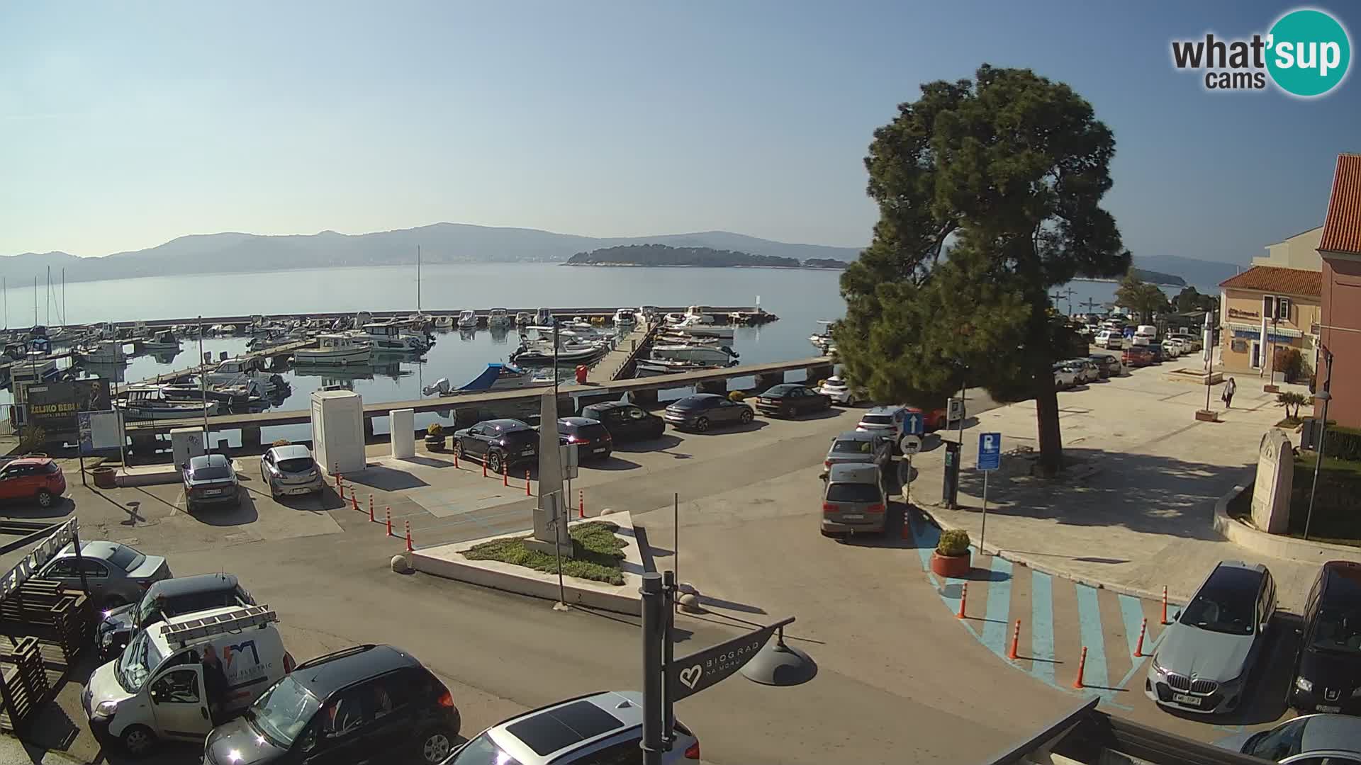 Biograd na Moru webcam – König Tomislav Platz