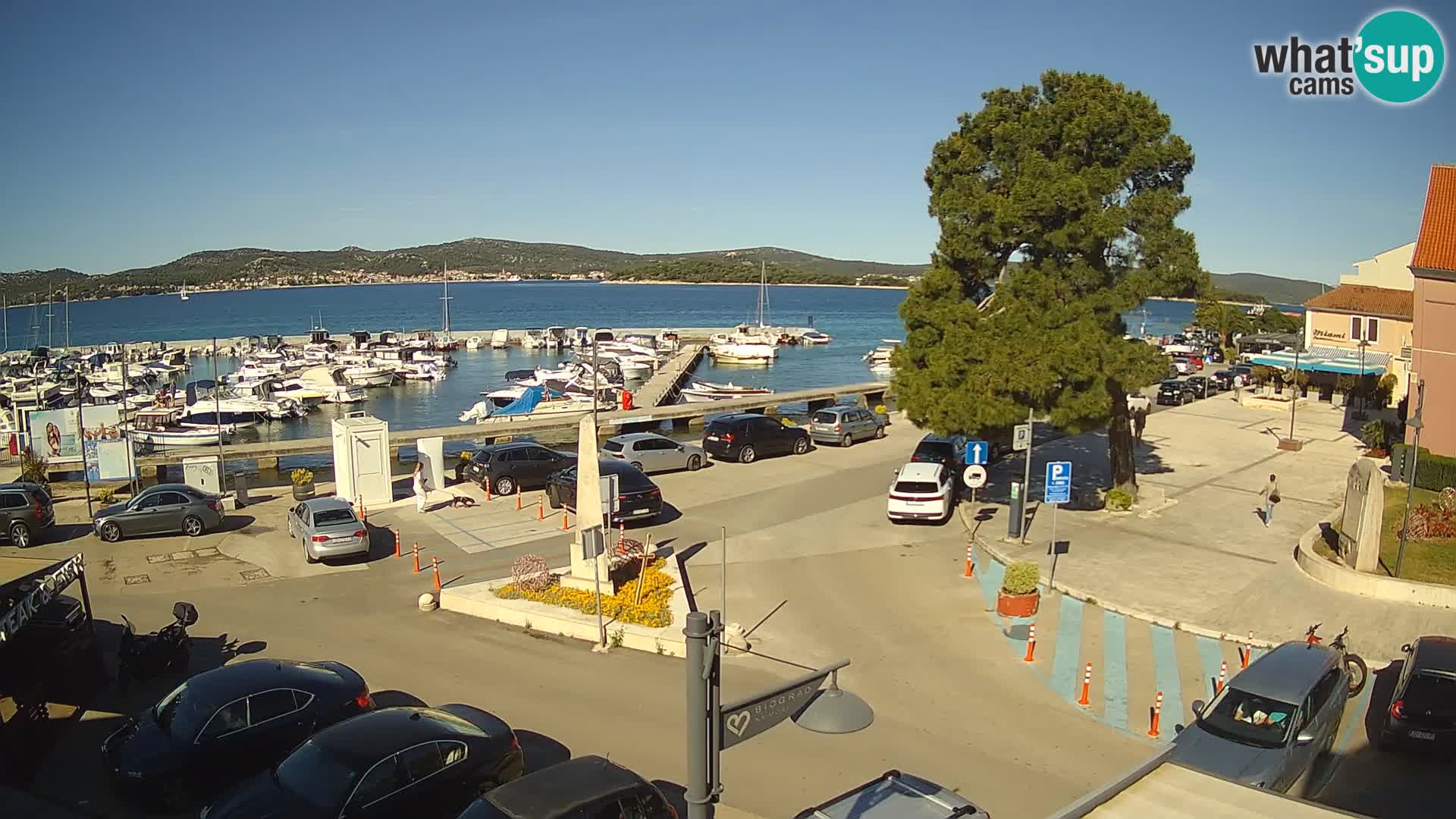 Biograd na Moru webcam – König Tomislav Platz