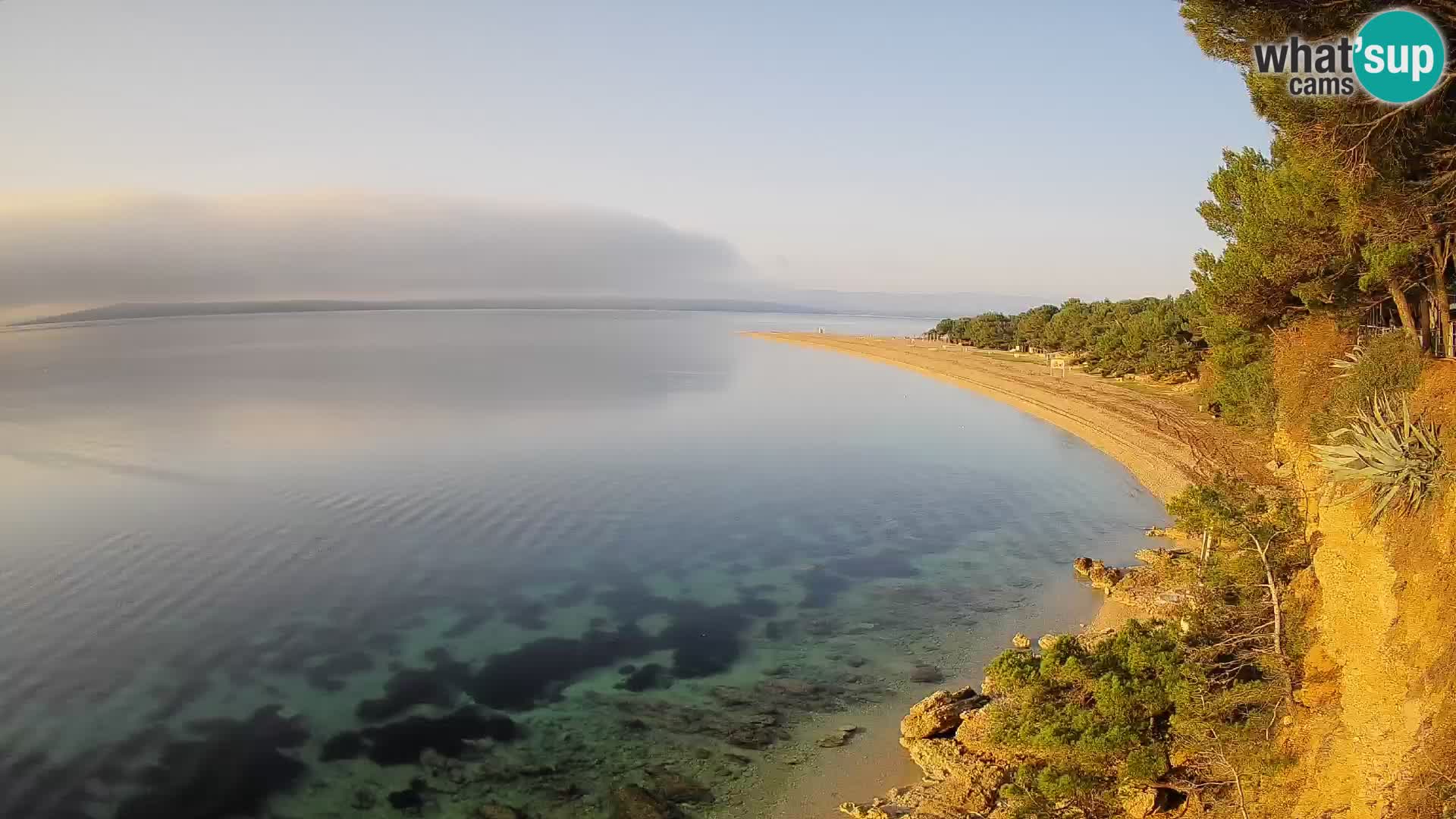 Webcam Bol Zlatni Rat – Vista en vivo desde la isla de Brač