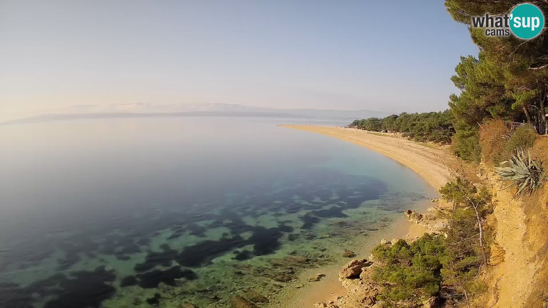 Webcam Bol Zlatni Rat – Vista en vivo desde la isla de Brač