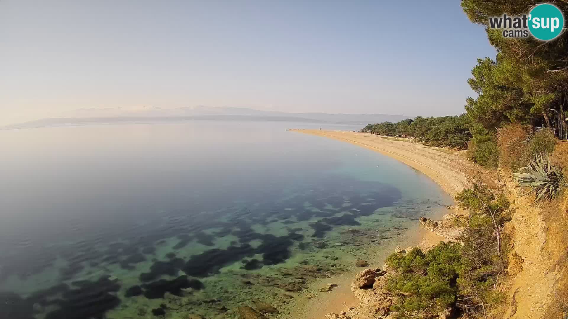 Webcam Bol Zlatni Rat – Vista en vivo desde la isla de Brač