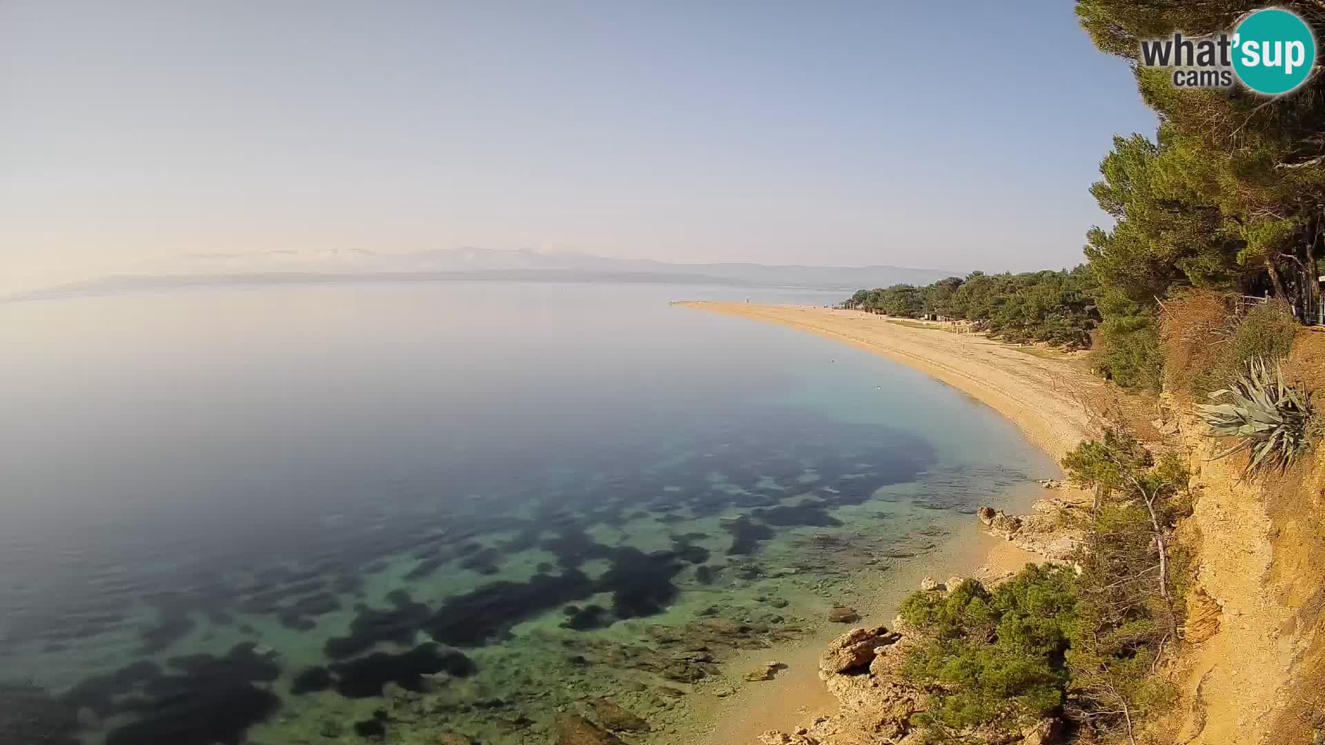 Webcam Bol Zlatni Rat – Vista en vivo desde la isla de Brač