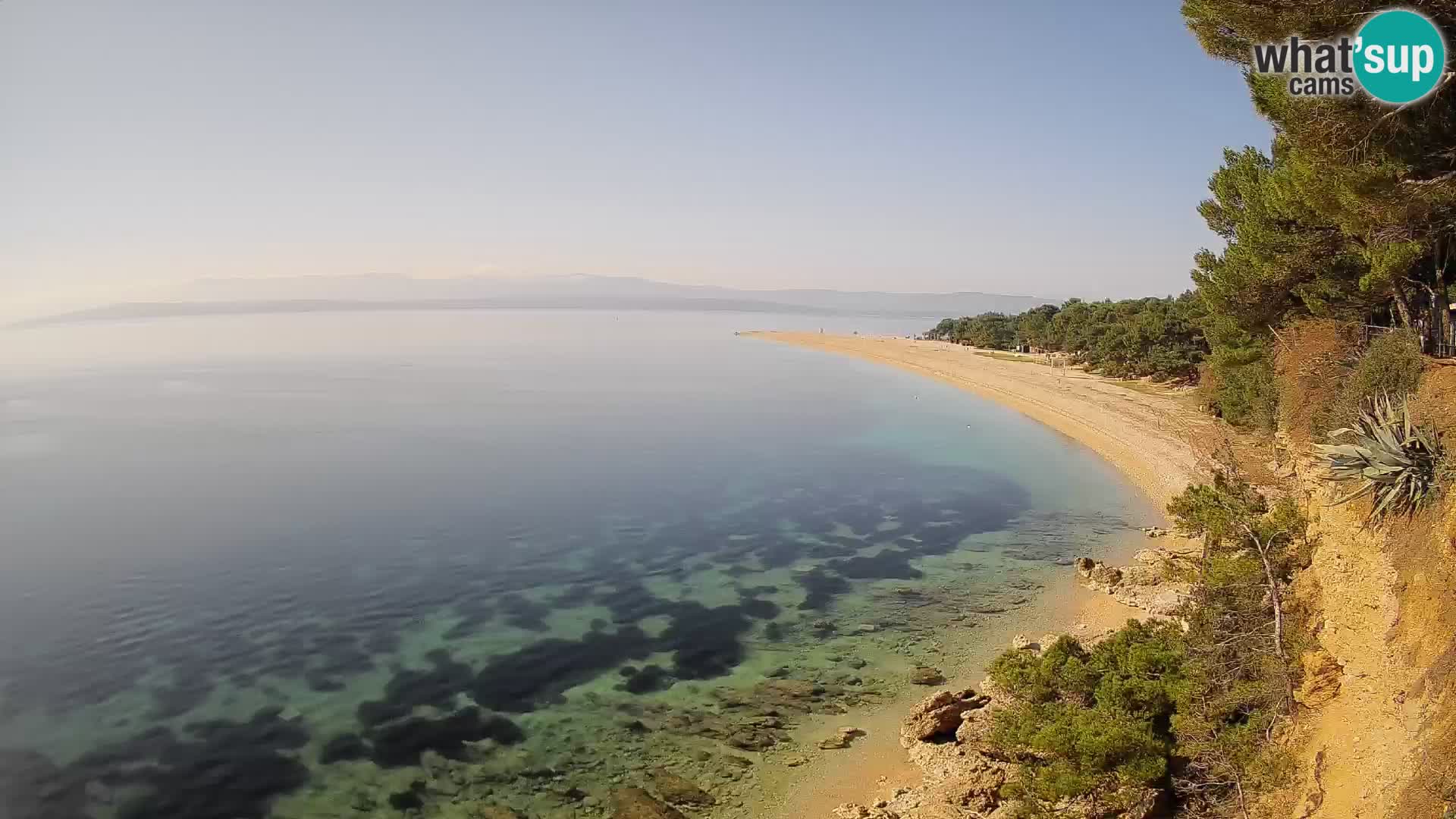 Webcam Bol Zlatni Rat – Vista en vivo desde la isla de Brač