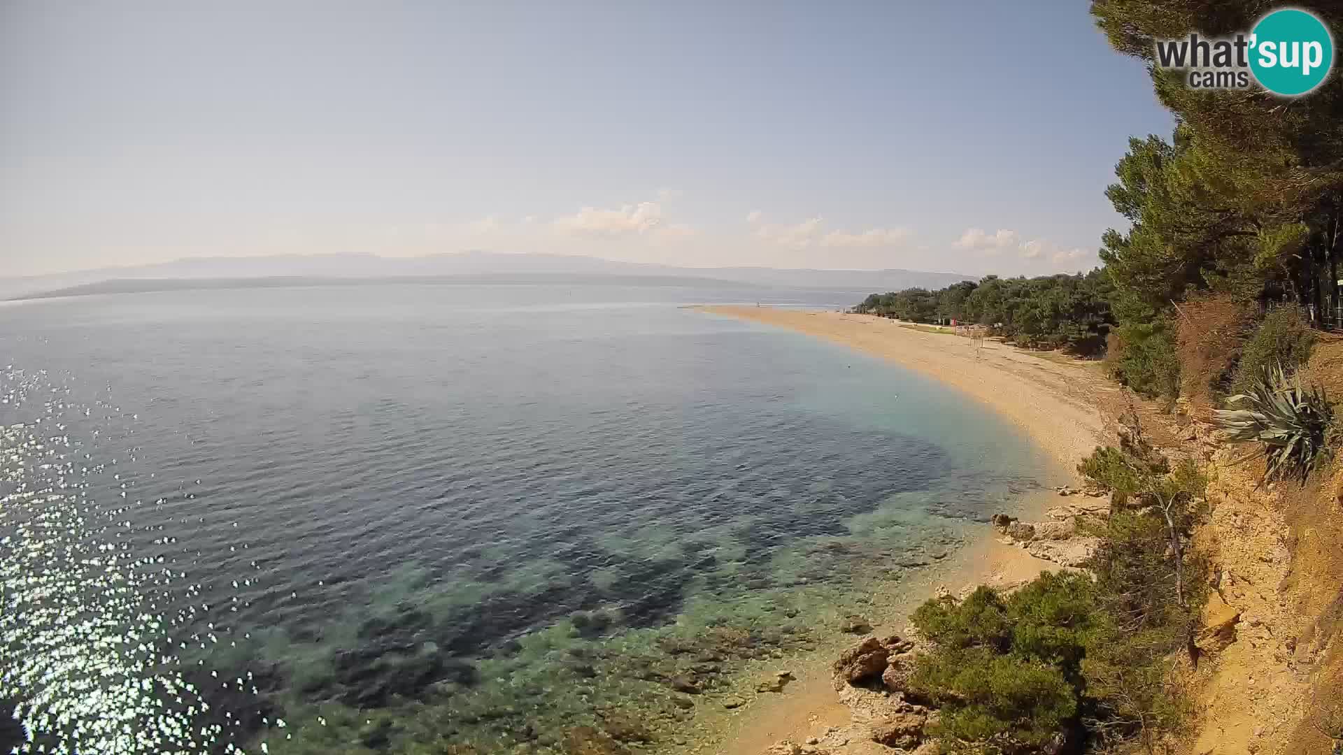 Spletna kamera Bol Zlatni Rat – Pogled v živo z otoka Brač