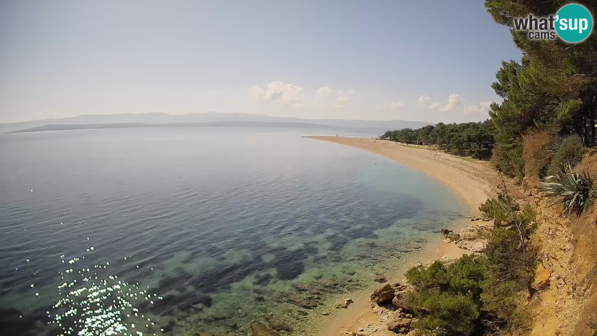 Webcam Zlatni Rat Bol – Liveblick vom berühmten Strand auf Brač