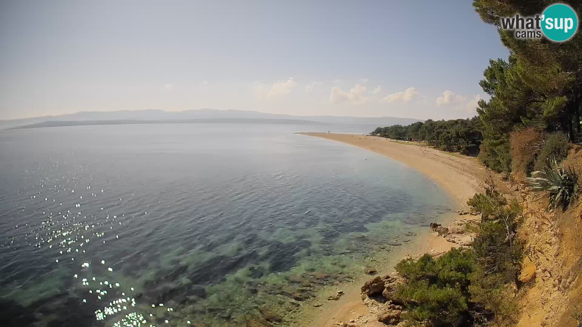 Spletna kamera Bol Zlatni Rat – Pogled v živo z otoka Brač