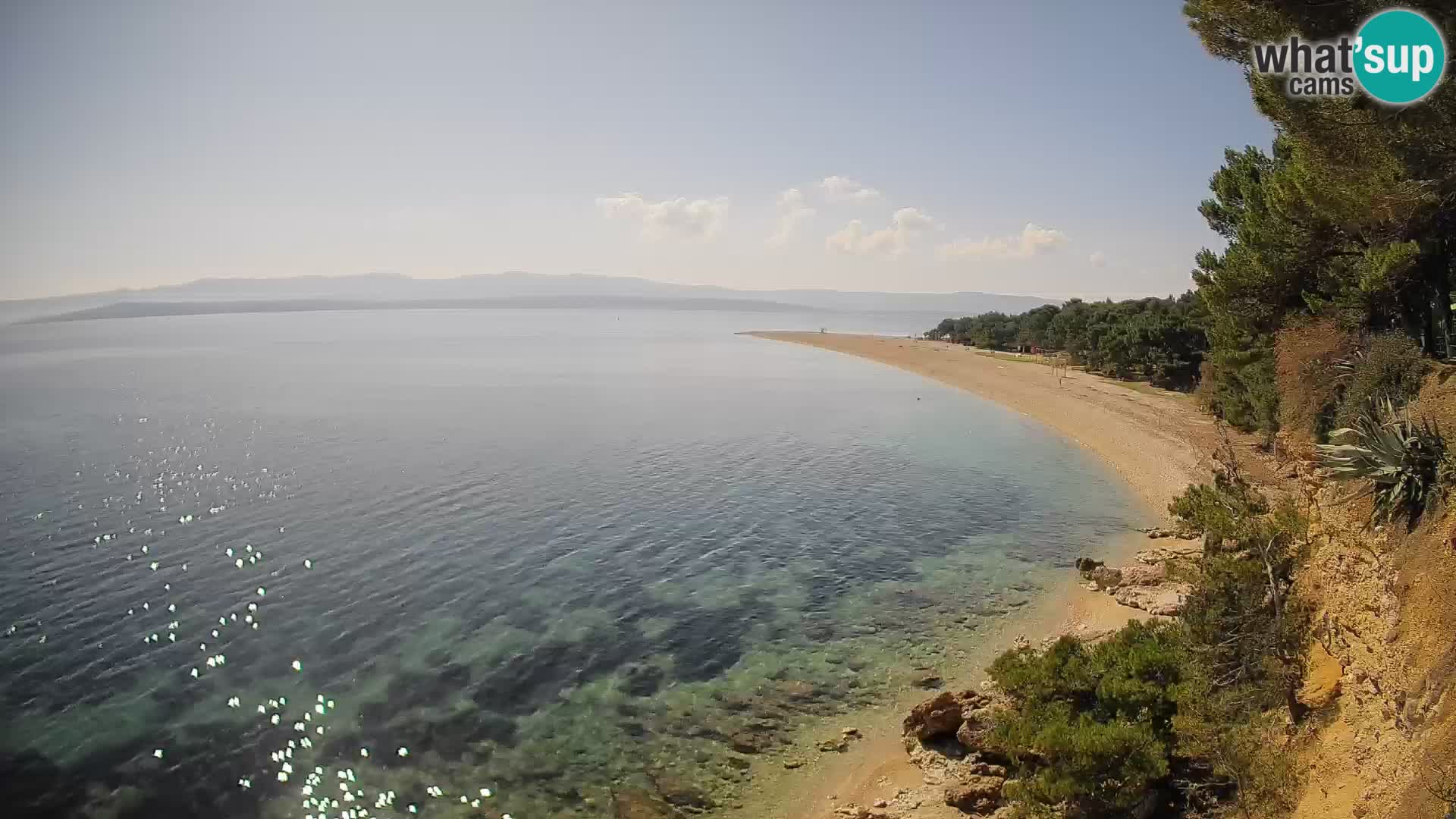 Webcam Bol Zlatni Rat – Vista en vivo desde la isla de Brač
