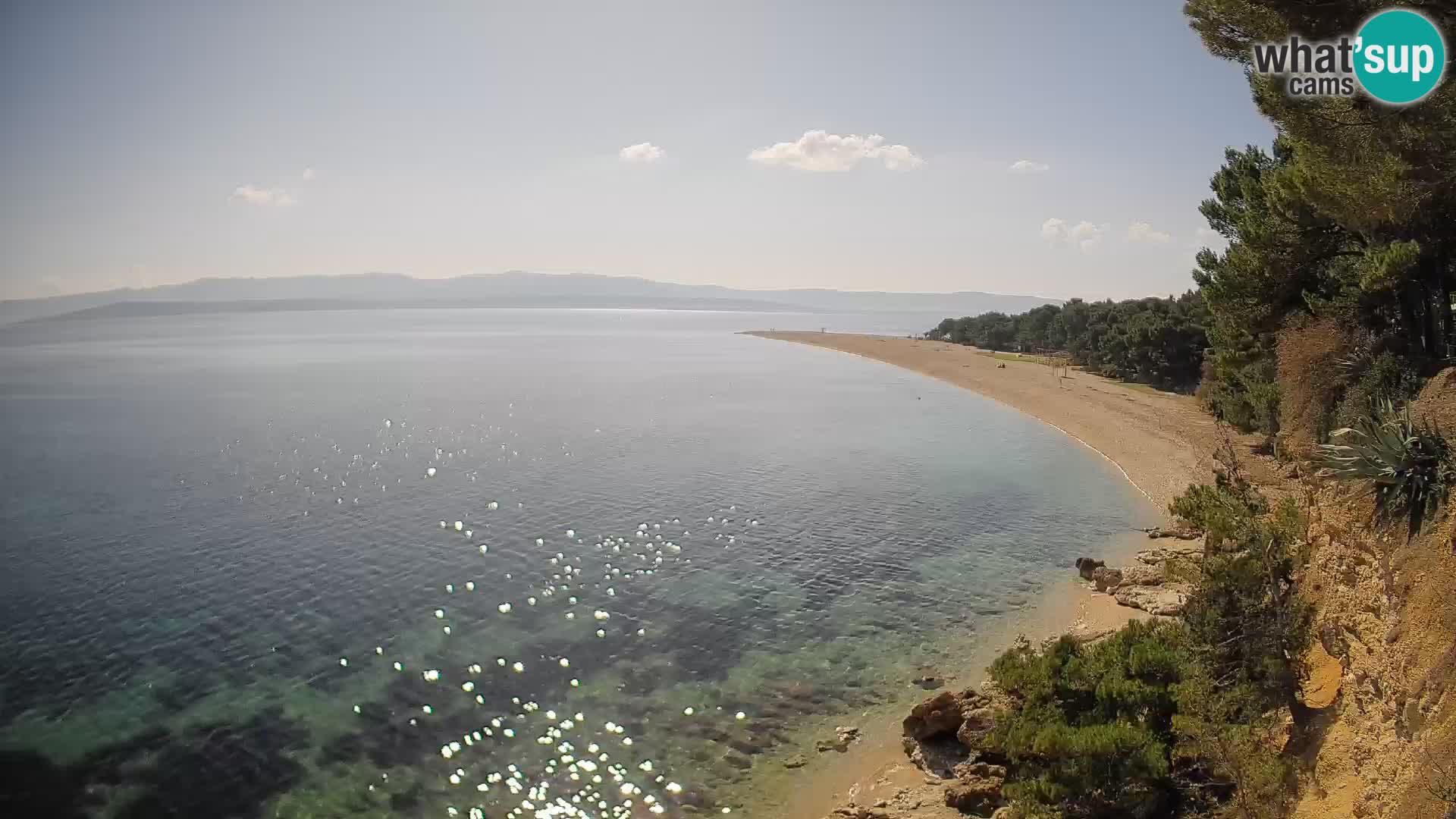 Spletna kamera Bol Zlatni Rat – Pogled v živo z otoka Brač