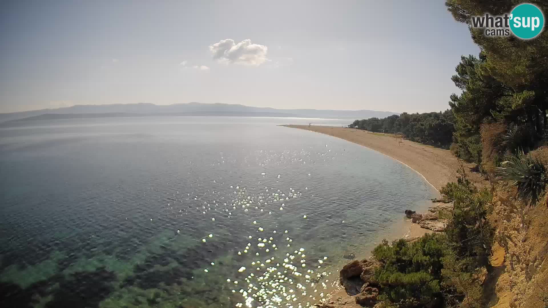 Spletna kamera Bol Zlatni Rat – Pogled v živo z otoka Brač