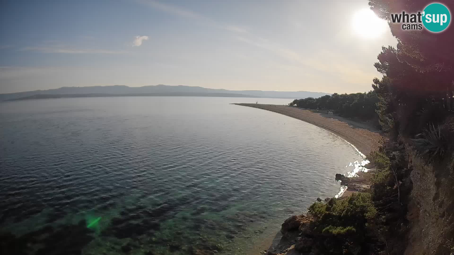 Webcam Zlatni Rat Bol – Liveblick vom berühmten Strand auf Brač