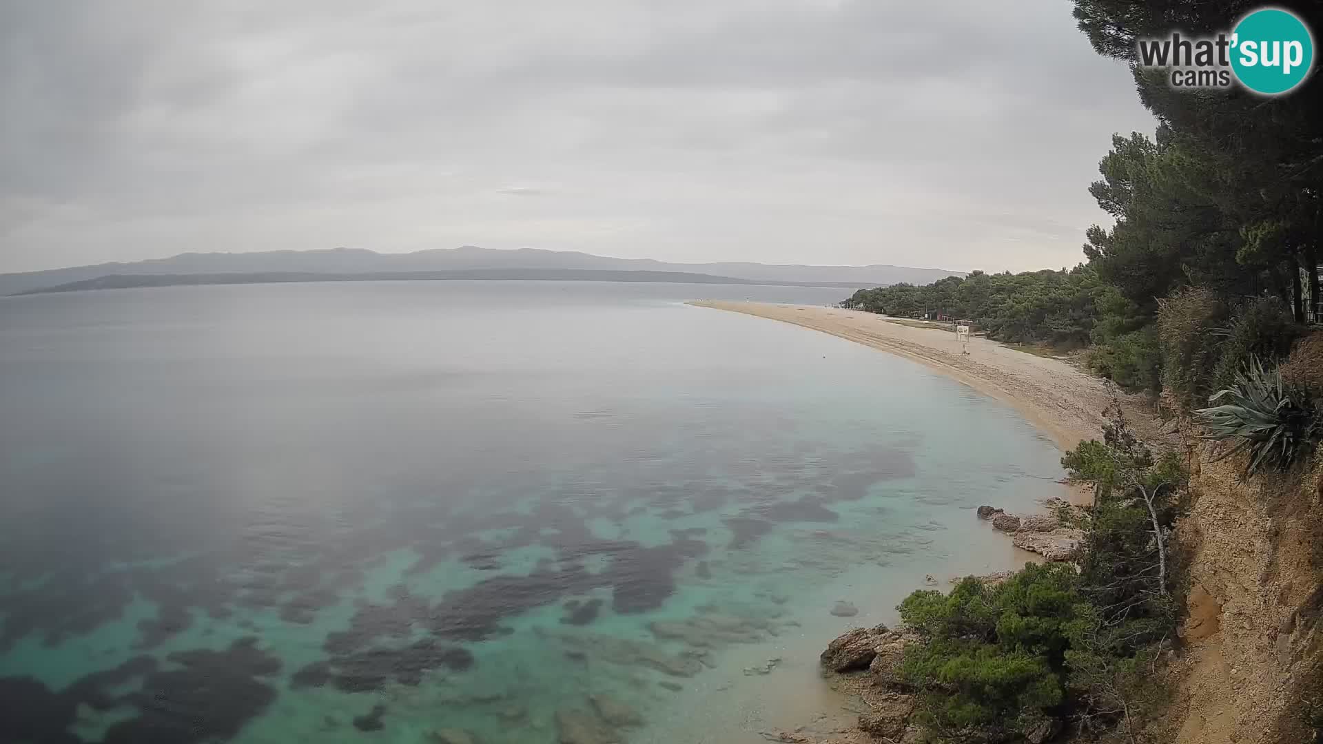 Webcam Bol Zlatni Rat – Vista en vivo desde la isla de Brač