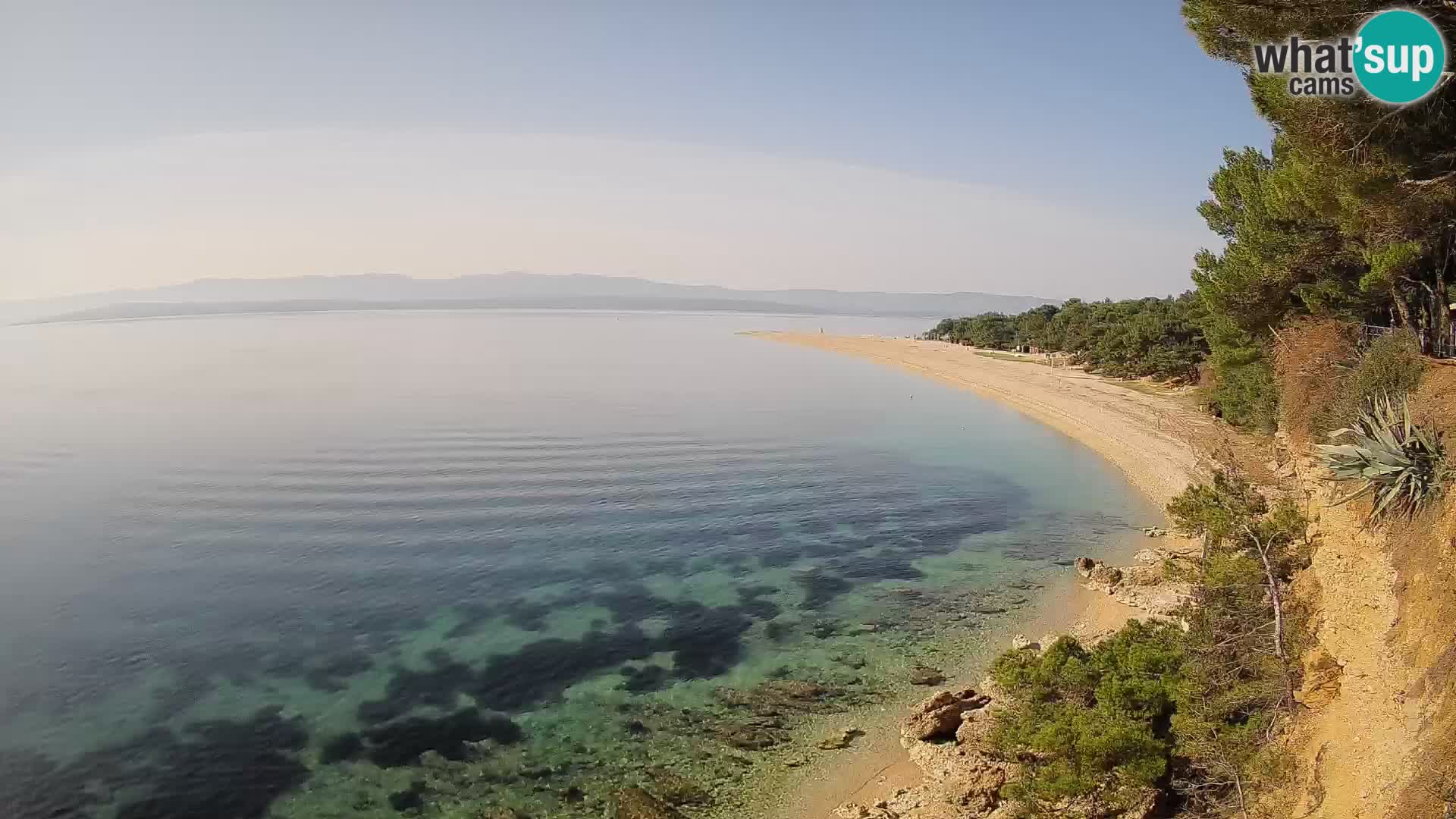 Webcam Zlatni Rat Bol – Liveblick vom berühmten Strand auf Brač