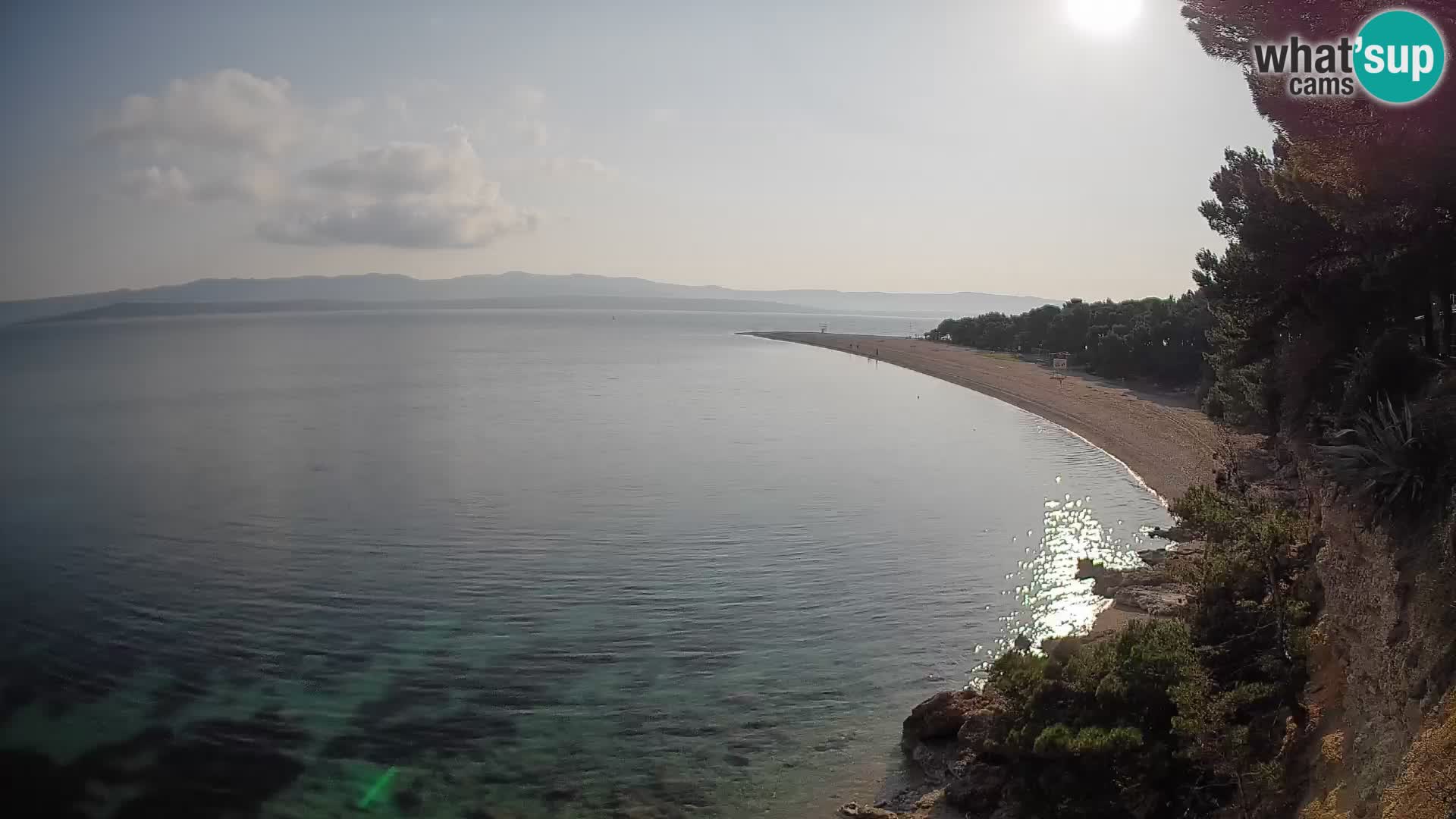 Webcam Bol Zlatni Rat – Vista en vivo desde la isla de Brač